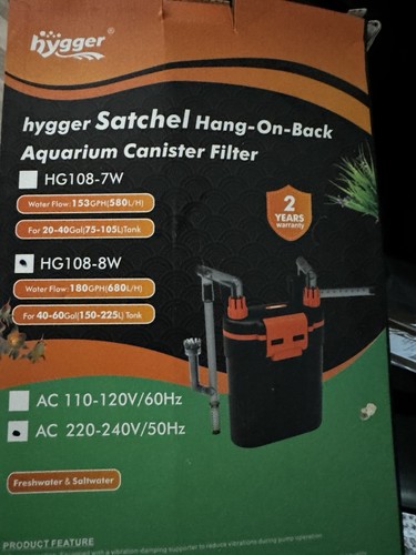 Hygger hg108 watt canister - hygger,